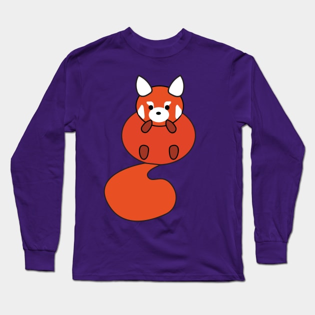 Red Panda Long Sleeve T-Shirt by VisionarySerendipity
